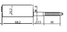 سنسور مدل 12.7mm